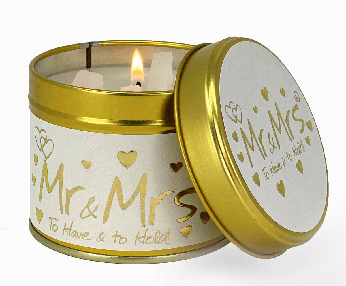 Mr & Mrs - Lily Flame geurkaars